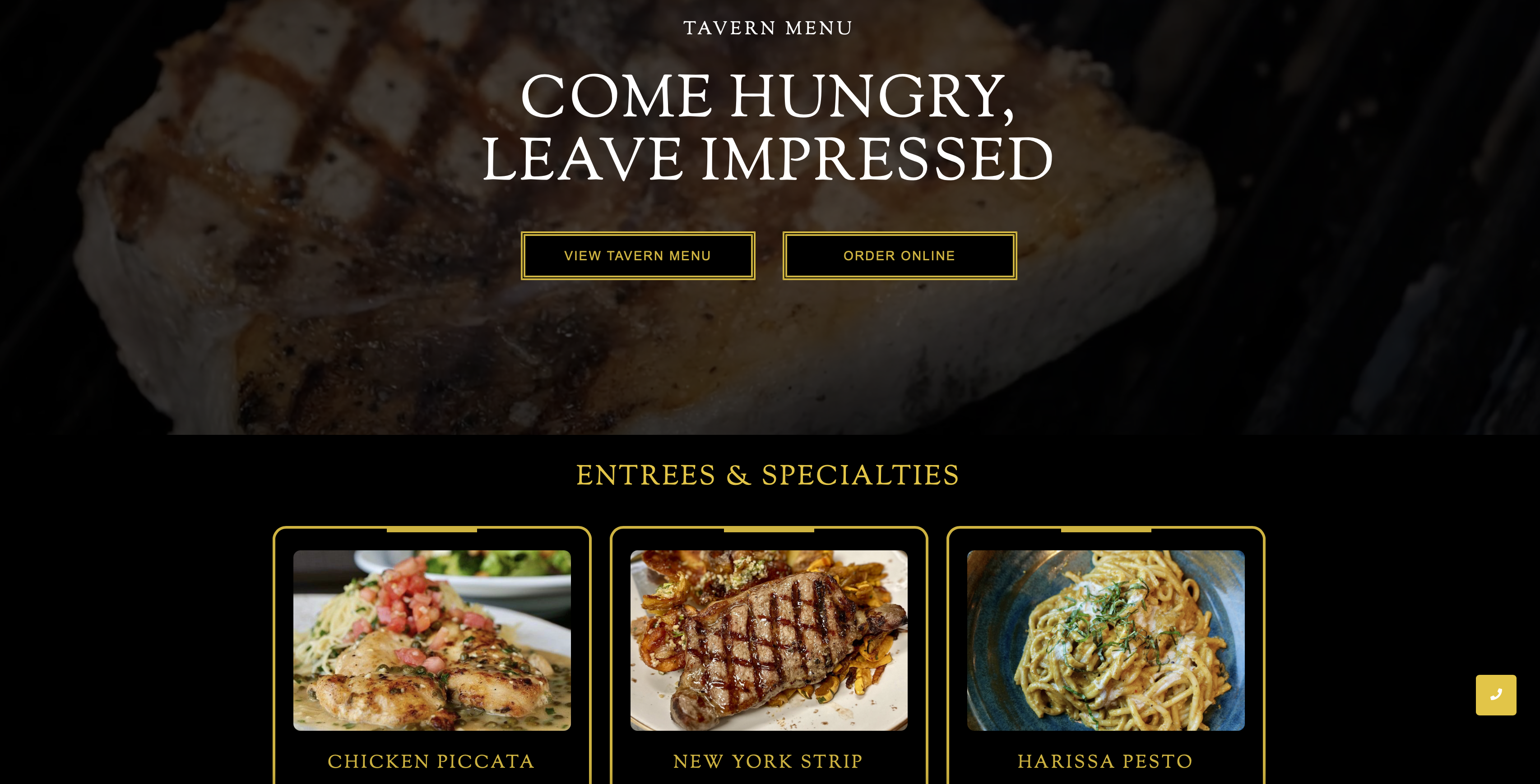 Tavern Menu Details