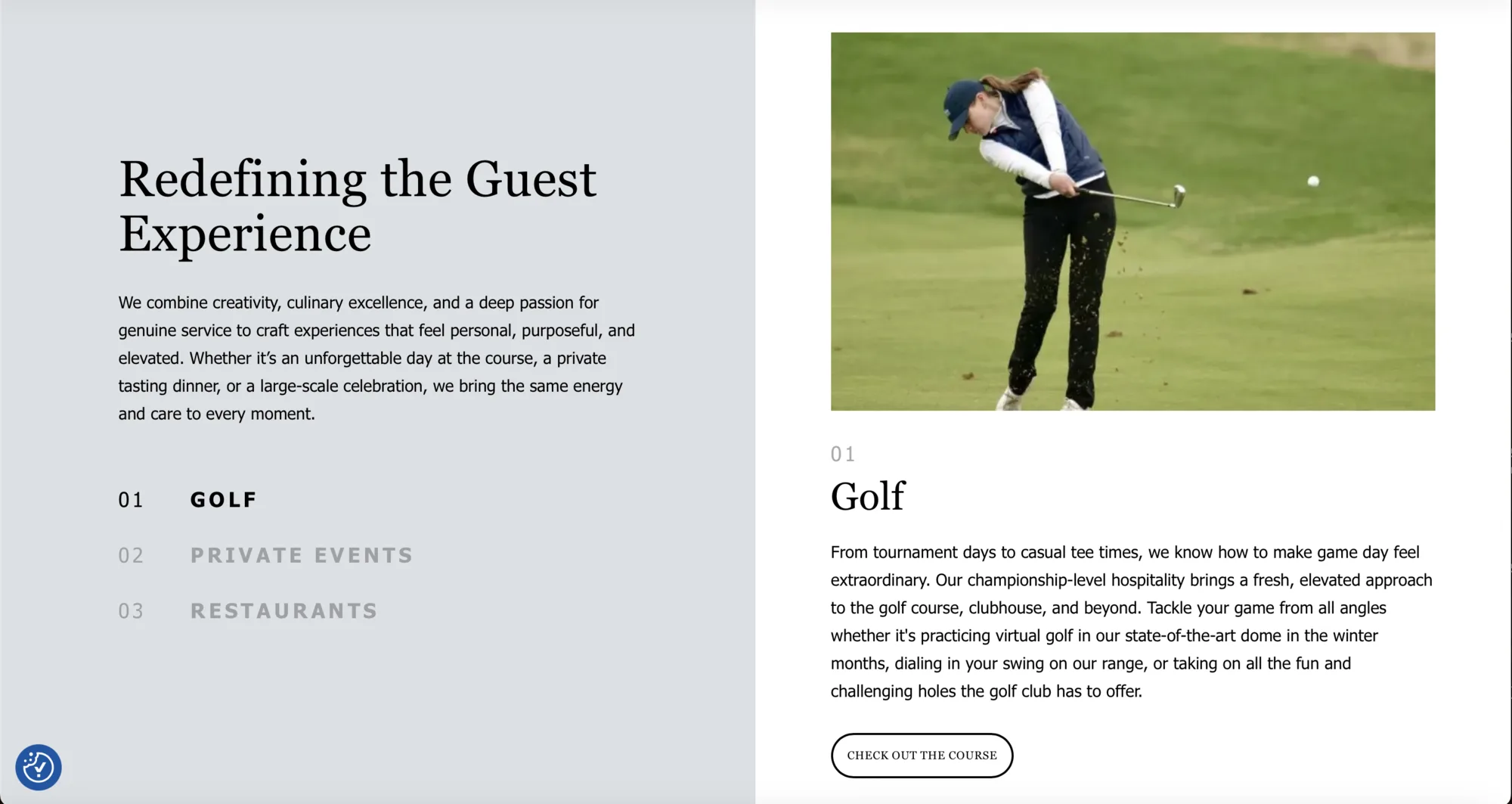 JBM Hospitality guest experience website view